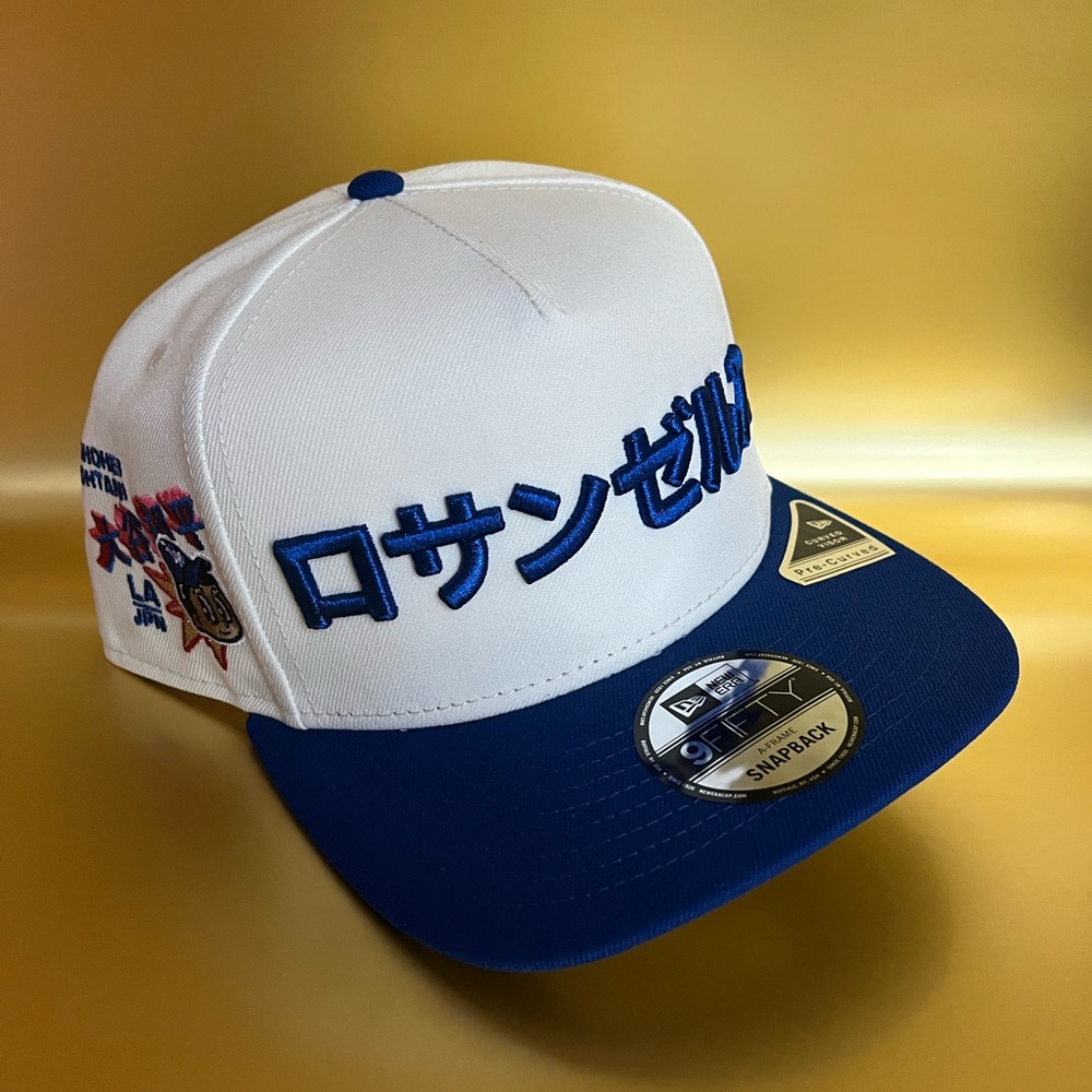 New Era 9fifty White Two Tone LA Dodgers Shohei Othani Snapback Cap